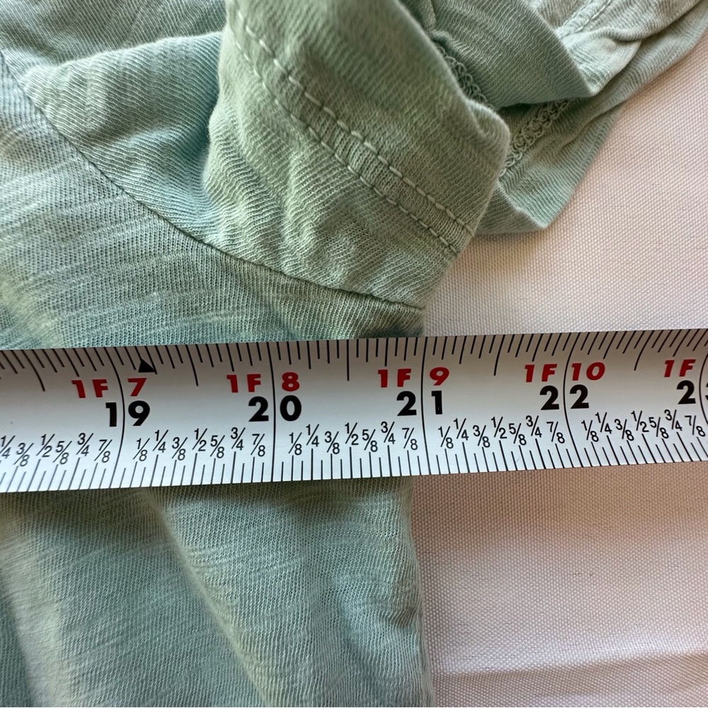 Lane Bryant swing tee crochet detail short sleeve mint green shirt women’s 14/16 - Picture 7 of 9